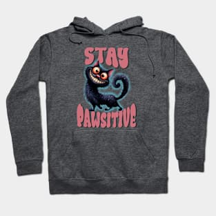 Stay Pawsitive Cat Hoodie